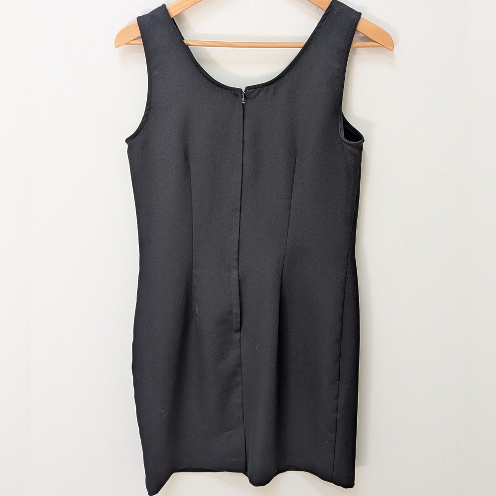 Classic Black Sleeveless Sheath Dress | Wiggle Fit | Way Michelle | Made in USA - Picture 4 of 4
